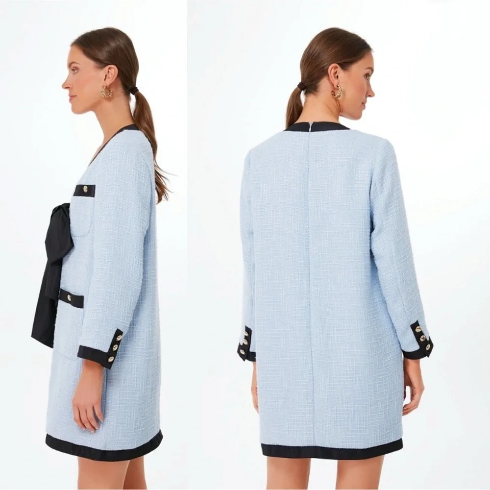 Pomander Place Tweed Coco Retro Bow Dress - Tuckernuck - Picture 3 of 7